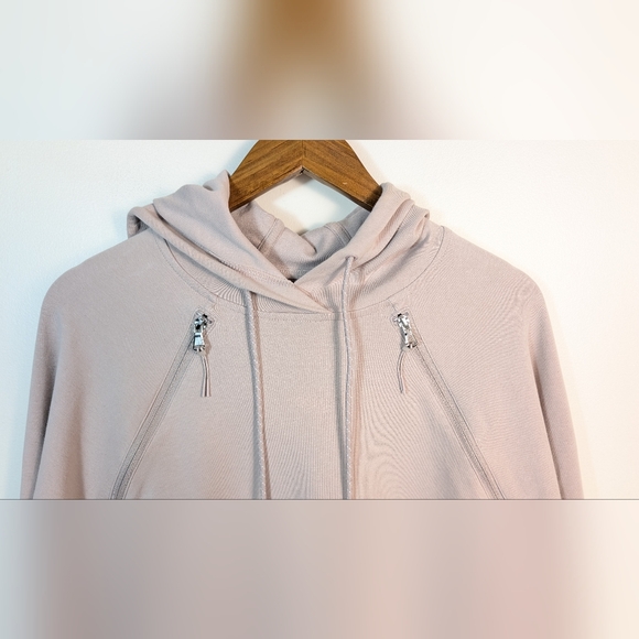 Old Navy Light Dusty Pink Dynamic Active Fleece Pullover Hoodie Sweatshirt - Picture 2 of 8